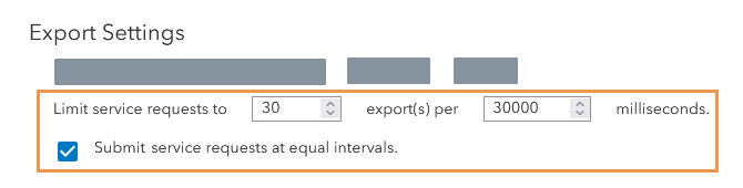 Option to limit service requests Option to limit service requests