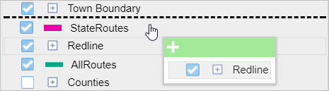 Drag layer to reorder Drag layer to reorder
